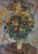 Claude Monet Jerusalem Artichoke Flowers Spain oil painting reproduction